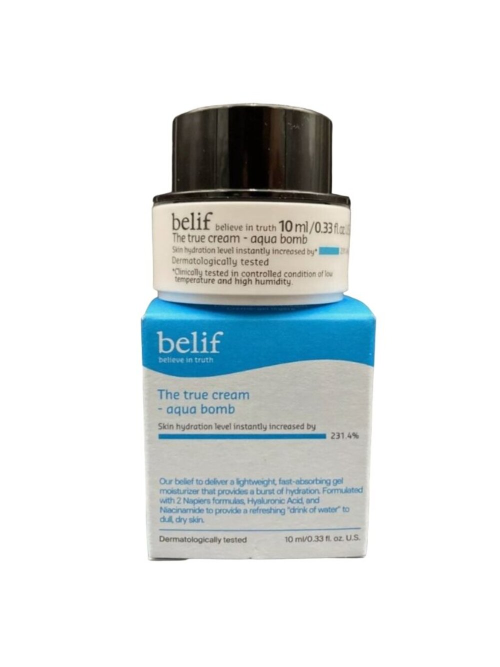 Belif The True Cream Aqua Bomb Hydrating Moisturizer 0.33oz/10ml Travel